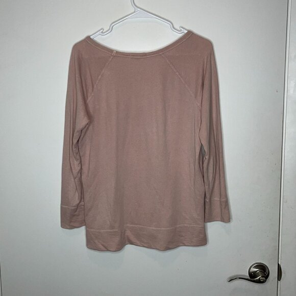James Perse Womens Pink Long-Sleeve Supima Cotton Top Size M - Picture 7 of 10